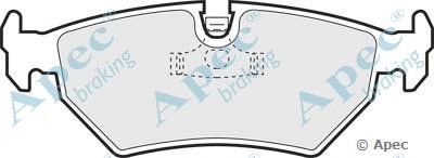 APEC BRAKING pad656 -  Комплект тормозных колодок, дисковый тормоз